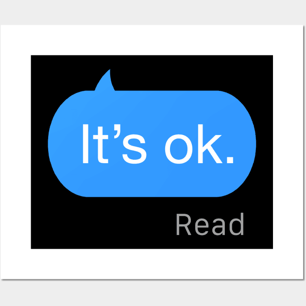 It's Ok Text Wall Art by StickSicky